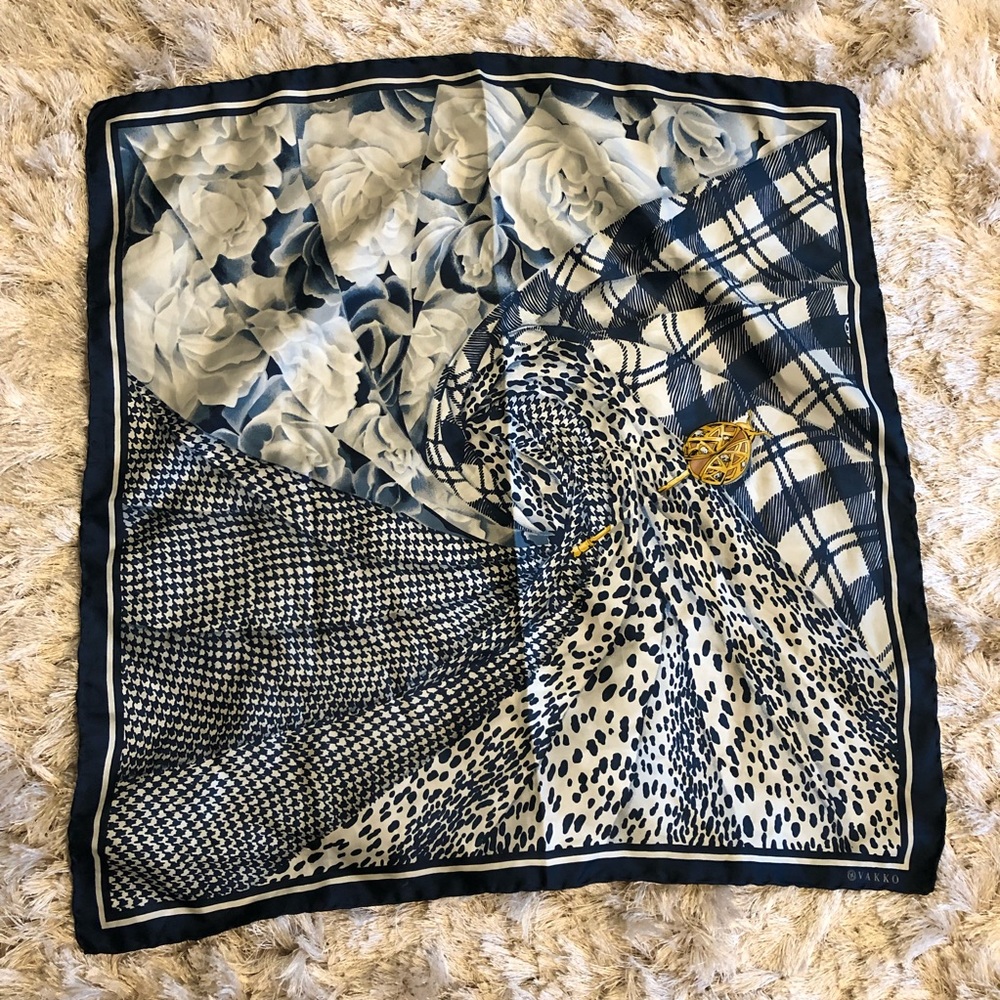 100% silk scarf
